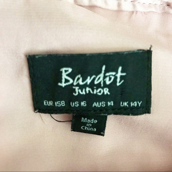 Bardot Junior Blush Pink Mesh Cold Shoulde… - Picture 2 of 11